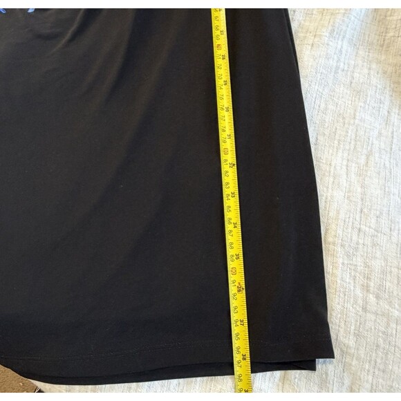 RALPH LAUREN Floral Matte Jersey Sheath Dress Ruched Side Sz 8 Travel Knit Lined - Picture 14 of 16